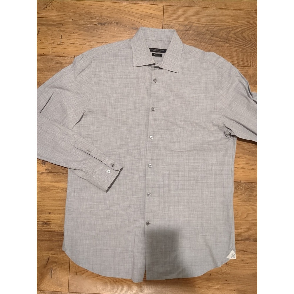 John Varvatos USA Shirt Mens Sz 16.5 32/33 Signature Tailored Dress Button Up